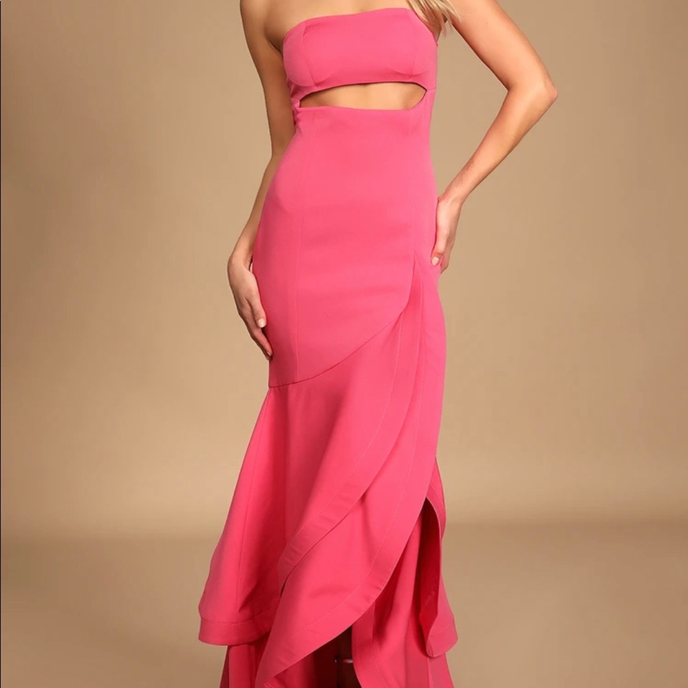 lulus trumpet dress